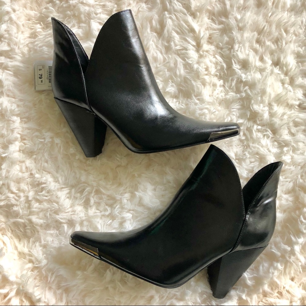 Zara leather booties